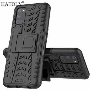 hatoly for cover oppo a92 case for oppo a72 a52 shockproof armor silicone hard plastic case for oppo a92 with holder stand 6 5 free global shipping