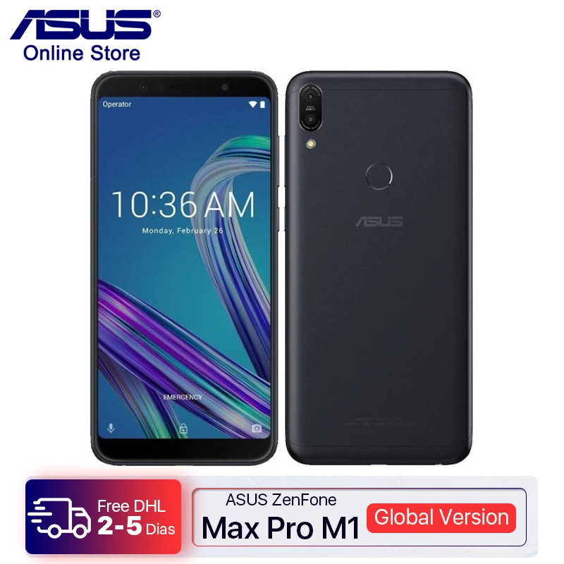 Смартфон ASUS ZenFone Max Pro M1 ZB602KL 4 + 64 ГБ 6 дюймов Snapdragon 636 X00TDB|Смартфоны| |