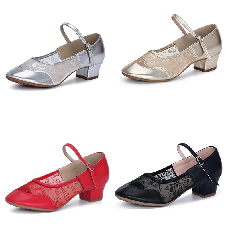 Туфли женские танцевальные на мягкой подошве цвета выбор | Спорт и развлечения