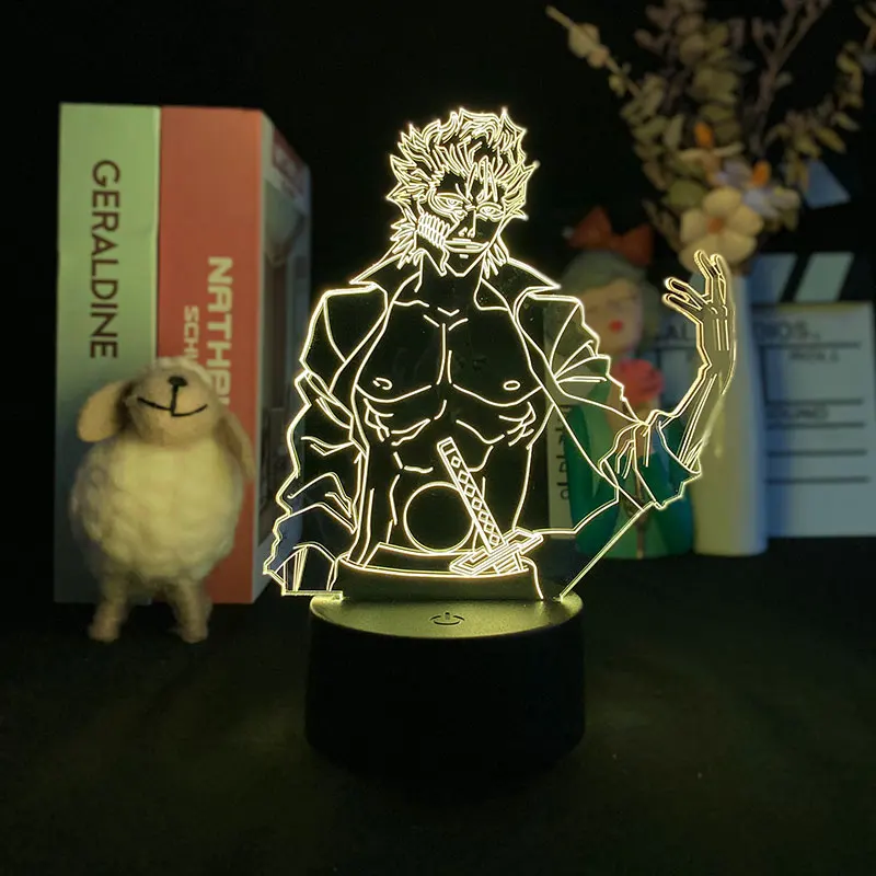 

3D Delineascope Лидер продаж лампа для костюмированной вечеринки по японскому Аниме Bleach Grimmjow Jaegerjaquez 3D светодиодный ночной Светильник будильник ба...