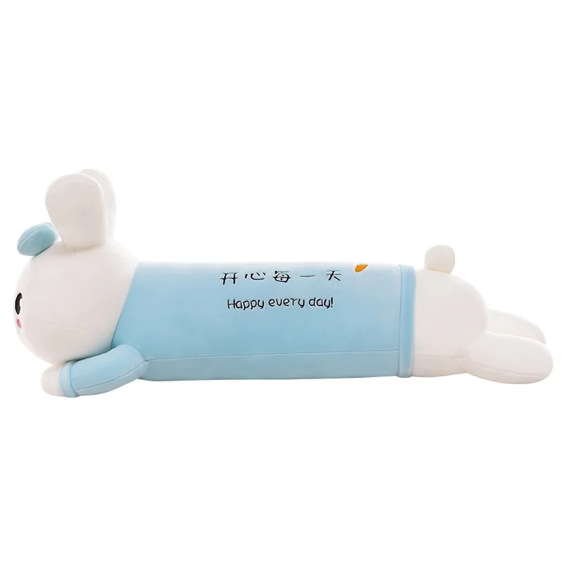 

70-110cm Lovely Rabbit Plush Toys Lying Down Bunny Pillow for Lovers Sleeping Cushion Stuffed Anime Plushie