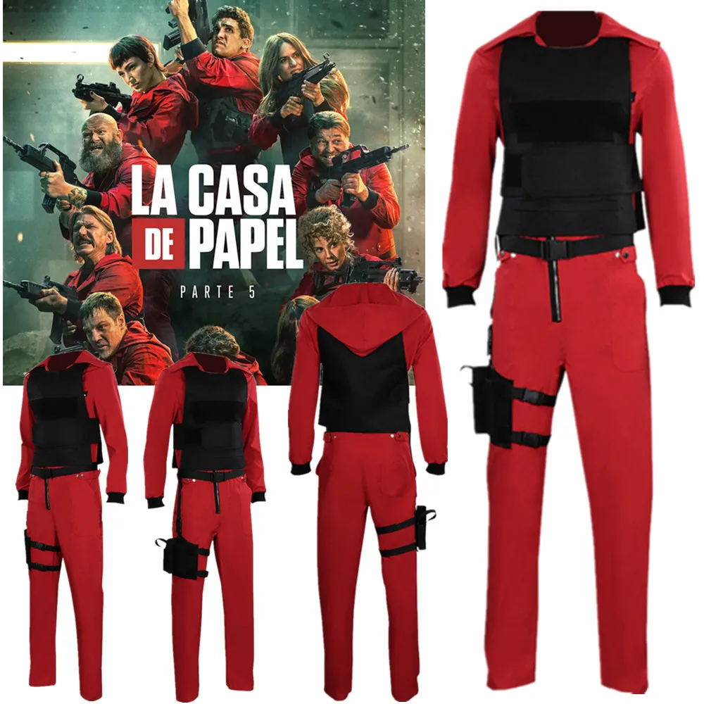 

Костюм для косплея La Casa De Papel сезон 5 Сальвадор Дали Токио, комбинезоны, корсет, жилет, костюм для мужчин и женщин, наряд на Хэллоуин