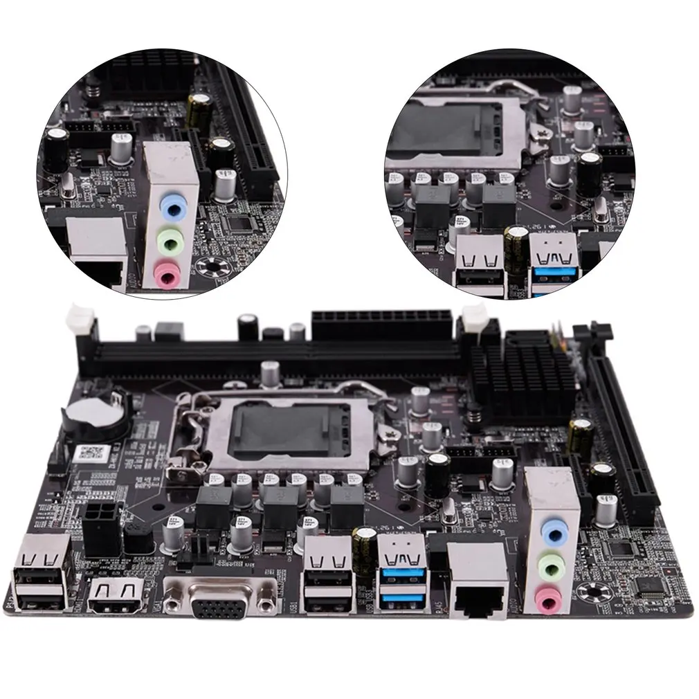 

B75 LGA 1155 Desktop Computer Mainboard with SATA II USB3.0/2.0 PCI-E X16 16G DDR3 1600 Motherboard
