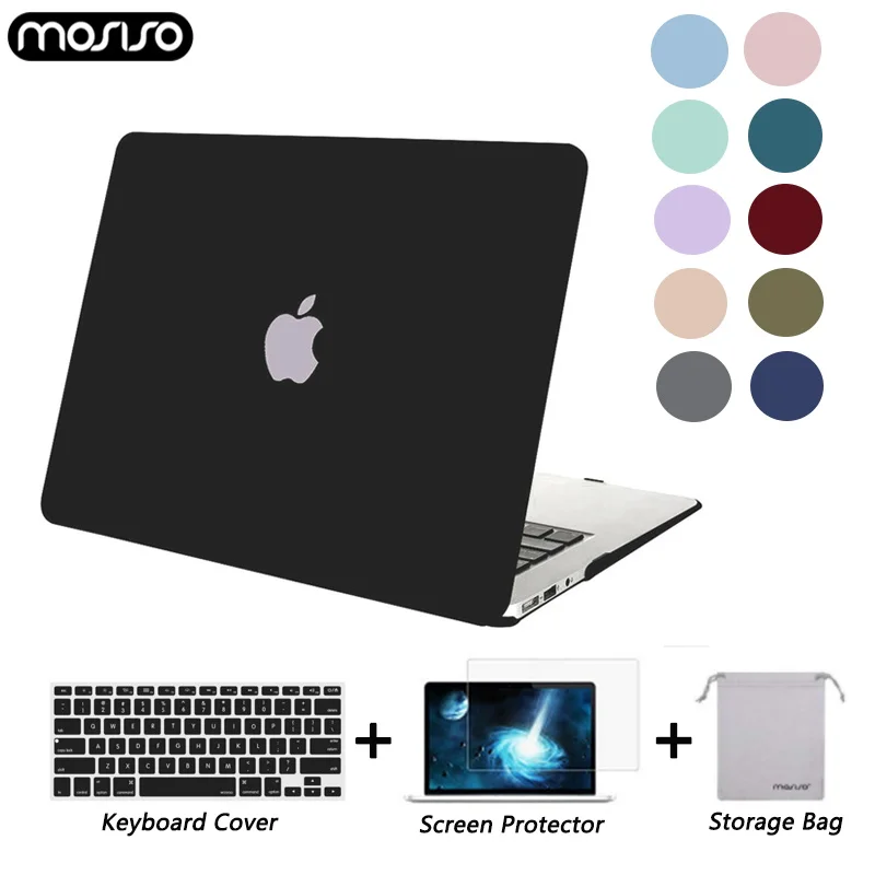 MOSISO жесткий матовый чехол для ноутбука MacBook Air Retina Cover 2018 New Pro 13 15 Touch Bar 2019 A2159 A1706 A1707