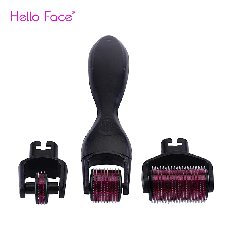 DRS 3 в 1 Derma Roller 180/600/1200 иглы набор Dermaroller для ухода за кожей массажер тела и лечения
