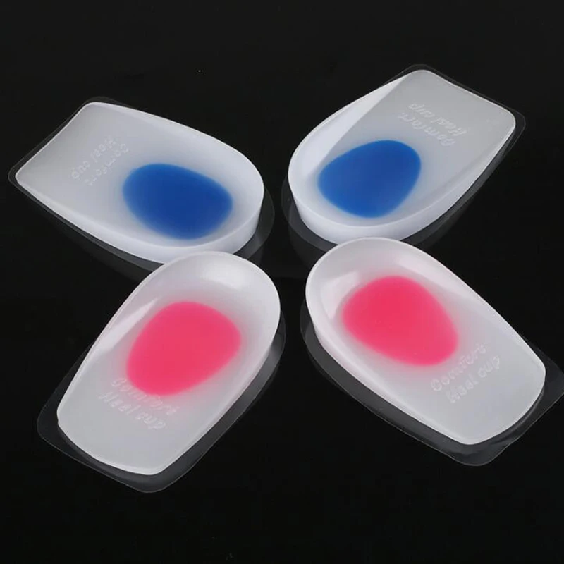 Силиконовая стелька для пятки с прозрачной внутренней увеличивающей стелькой