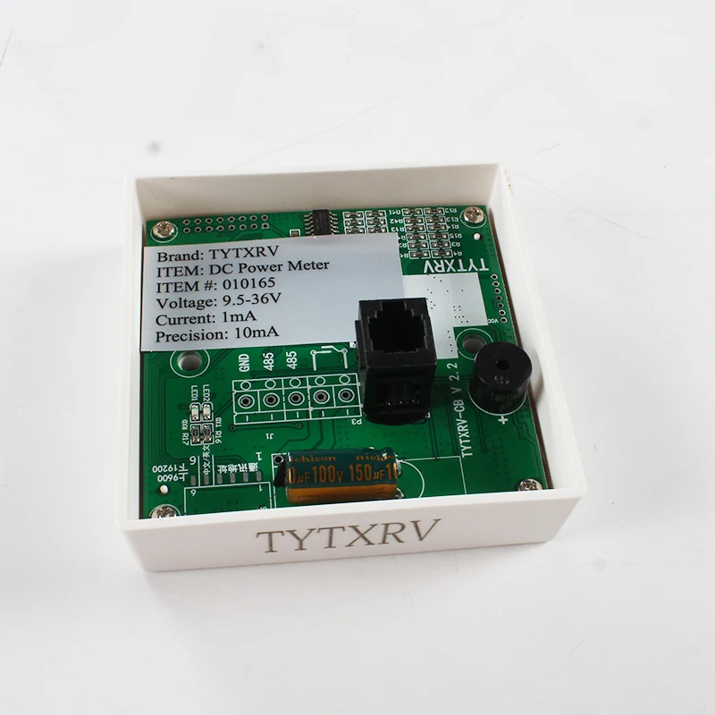 TYTXRV 12V Высокоточный счетчик электроэнергии для автофургона трейлера кемпера