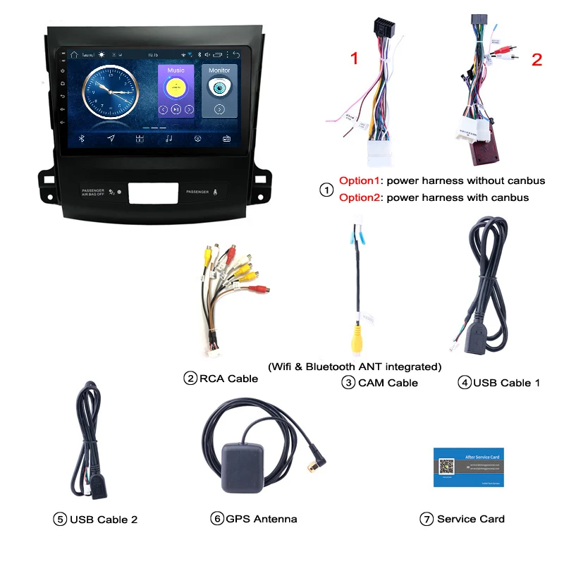 Система Android автомобильный dvd радиоприемник gps навигация для Mitsubishi Outlander 2006 2007 2008