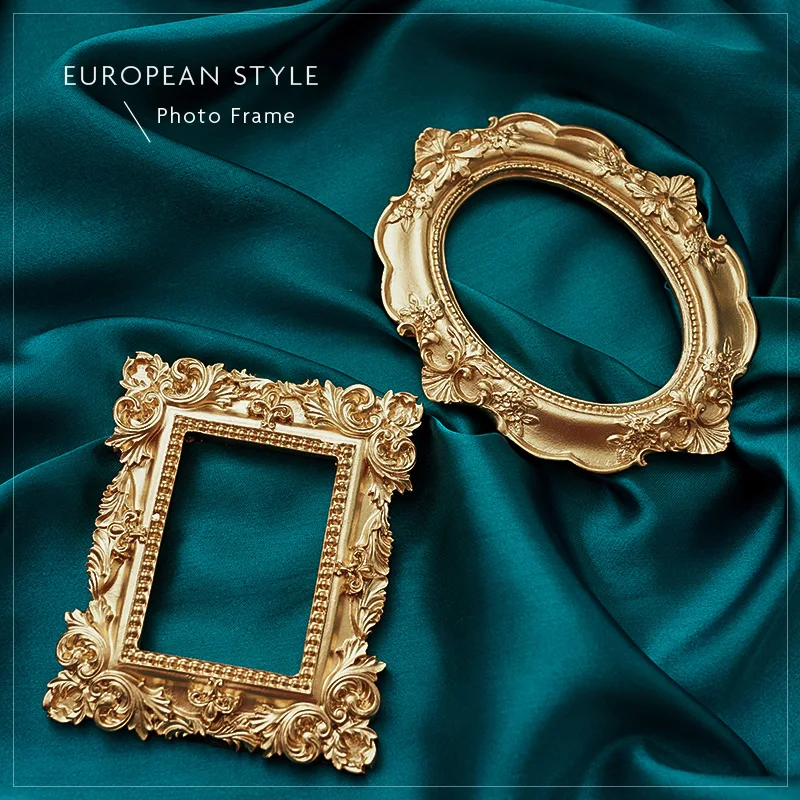 Ювелирные изделия реквизит для фотосъемки Золотая оправа модель из смолы