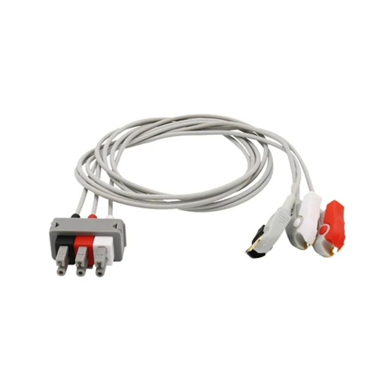 Совместимый кабель Philips M1605A ECG 3 провода разъем AHA Snap |