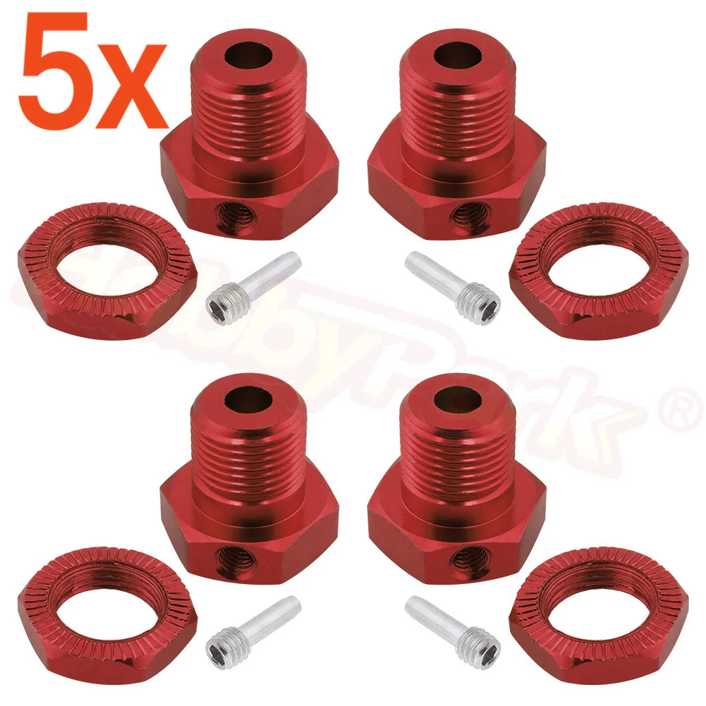 5 комплектов алюм. Ступицы колеса 17 мм шестигранные гайки резьбовой замок 5353X для