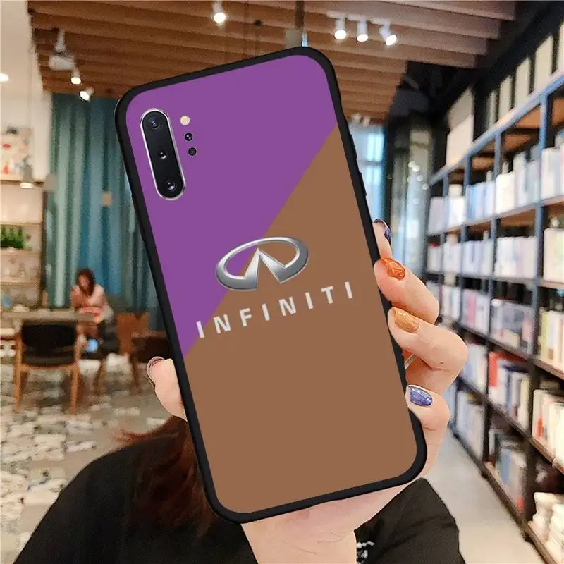 

Luxury car brand Infiniti logo phone case for Samsung A50 A51 A71 A20E A20S S10 S20 S21 S30 Plus ultra 5G M11 funda cover