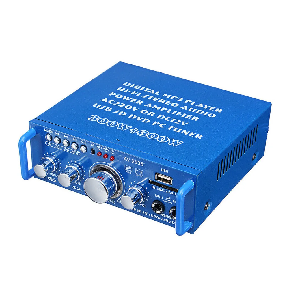 Автомобильный звук универсальное FM радио Bluetooth стерео MP3 формат Hi Fi усилитель