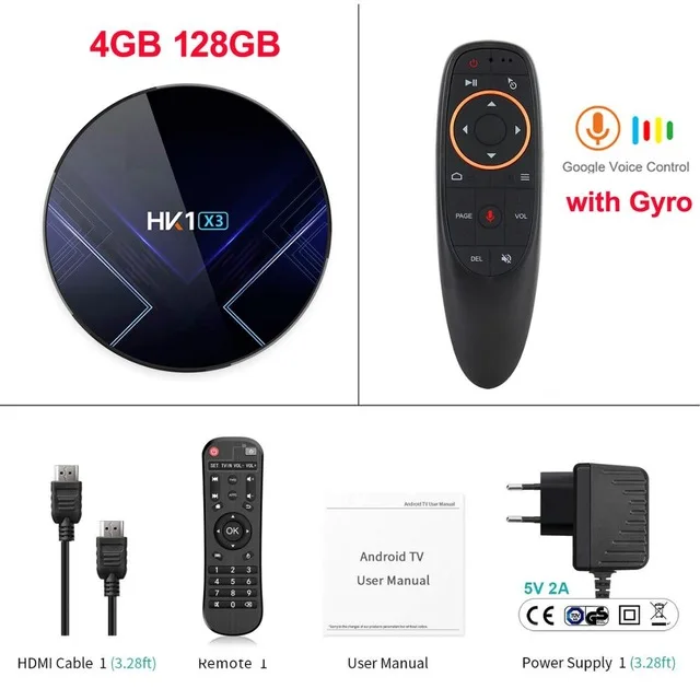 8K 24fps ТВ-приставка Amlogic S905X3 4K 60Hz Android 9,0 9 Smart tv box 4 Гб ram 128 Гб rom bluetooth 4,0 Google Play - Цвет: Фиолетовый