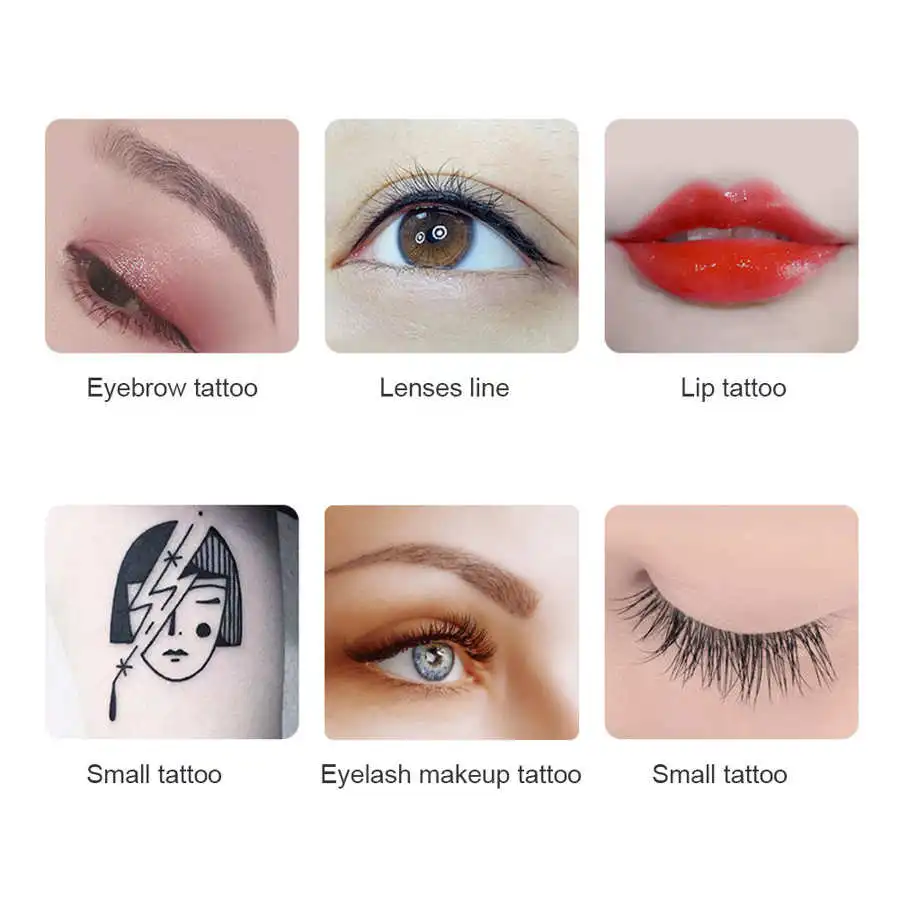 10Pcs Disposable Eyebrow Tattoo Needles Microblading Semi-Permanent Makeup Cartridge Full Throw Screw Mouth Needle | Красота и