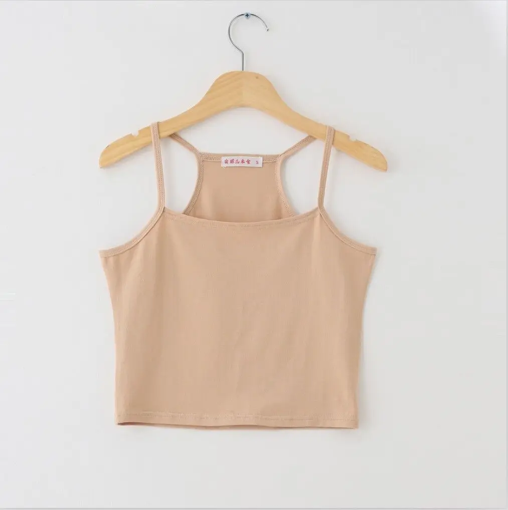 2017 пикантные женские топы на бретельках короткий топ без рукавов 6 цветов с