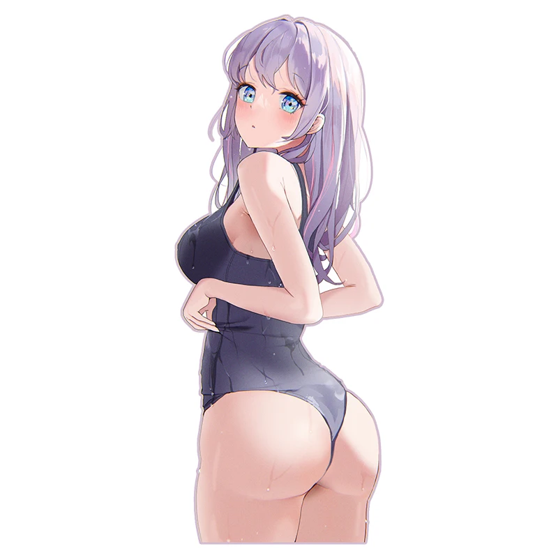 

D113 # Anime Cartoon Cute Girl Self-adhesive Car Sticker Vinyl Decal Waterproof for Motorcycle Bumper Laptop Car Window Door