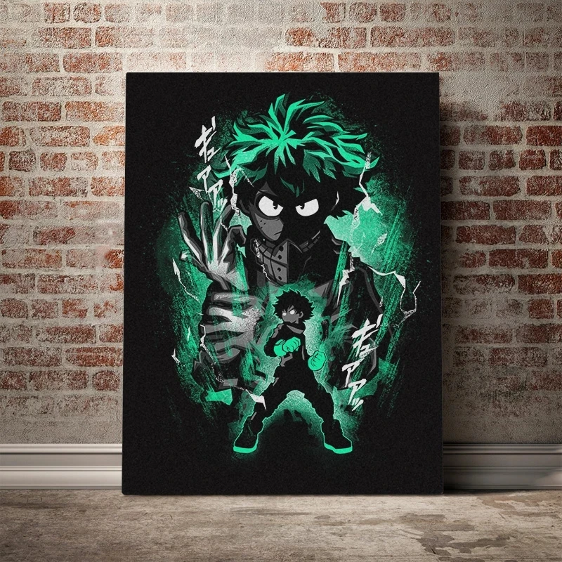 

My Hero Academia Deku Bnha Anime Role Painting Pictures Canvas Wall Art Home Decor Bedroom Background Md Prints Poster Modular