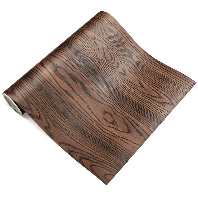 Высококачественные обои для обновления имитации древесины черного ореха