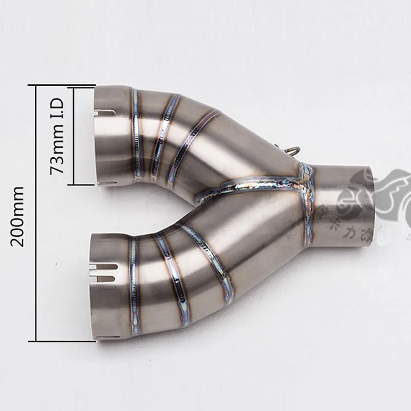 Для BMW S1000RR 2010 2011 2012 2013 2014 S1000 RR мотоцикл 61 мм глушитель среднее звено трубы без