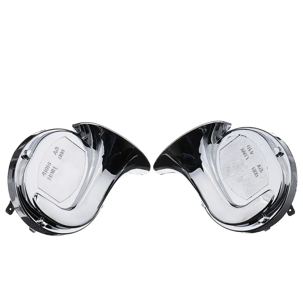 Горячая продажа пара 12 В 110дб Универсальный хром двойной тон воздуха Улитка рог