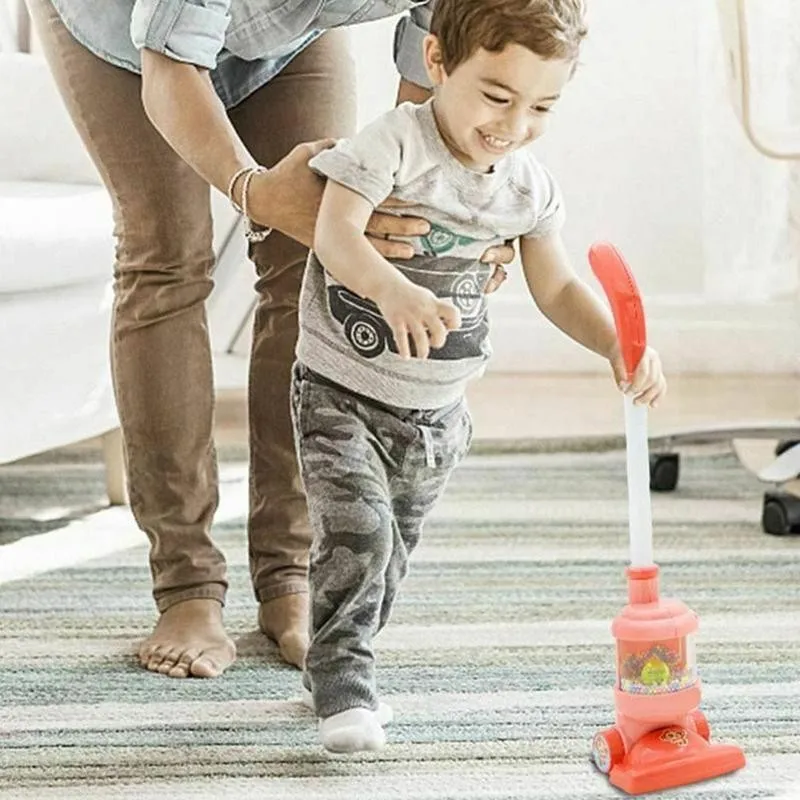 

Kid's Play House Toys Vacuum Cleaner Cleaning Gift Baby Electric Toys Suitable Parent-child Play Early Education Tools