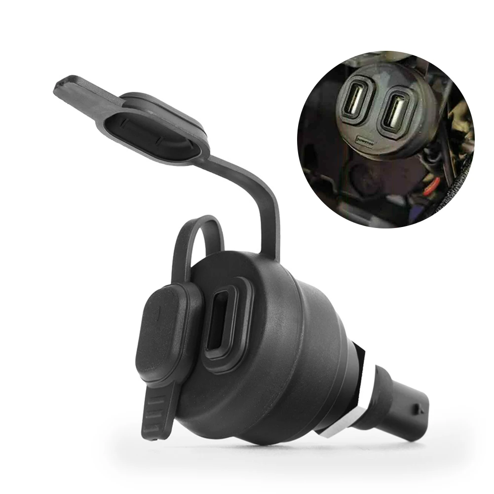 

Motorcycle 5V USB Charger Dual USB Port Power Adapter Compatible For BMW F850GS F800 R1200GS F900R R1250GS K1600GT K1600GTL