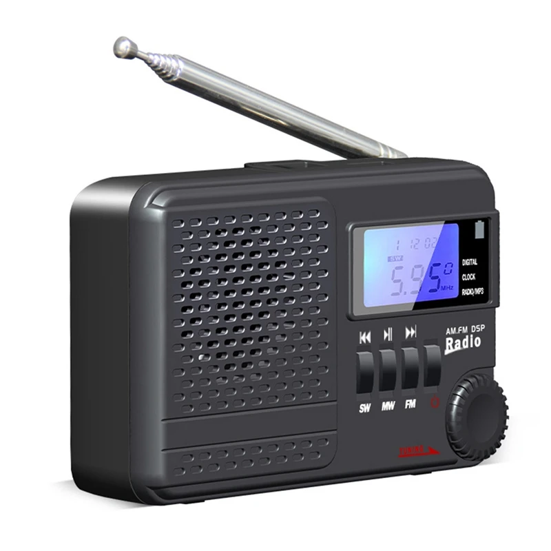 FM AM Radio Portable Radios Rechargeable Digital Frequency Modulation With Earphone Jack | Электроника