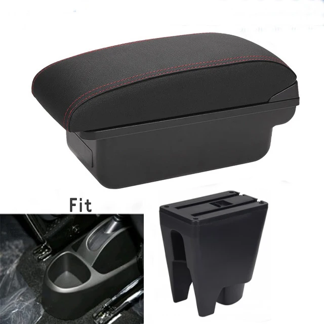 

Подлокотник для Peugeot 107, центральный контейнер для хранения, декоративный аксессуар для стайлинга автомобиля с подстаканником USB