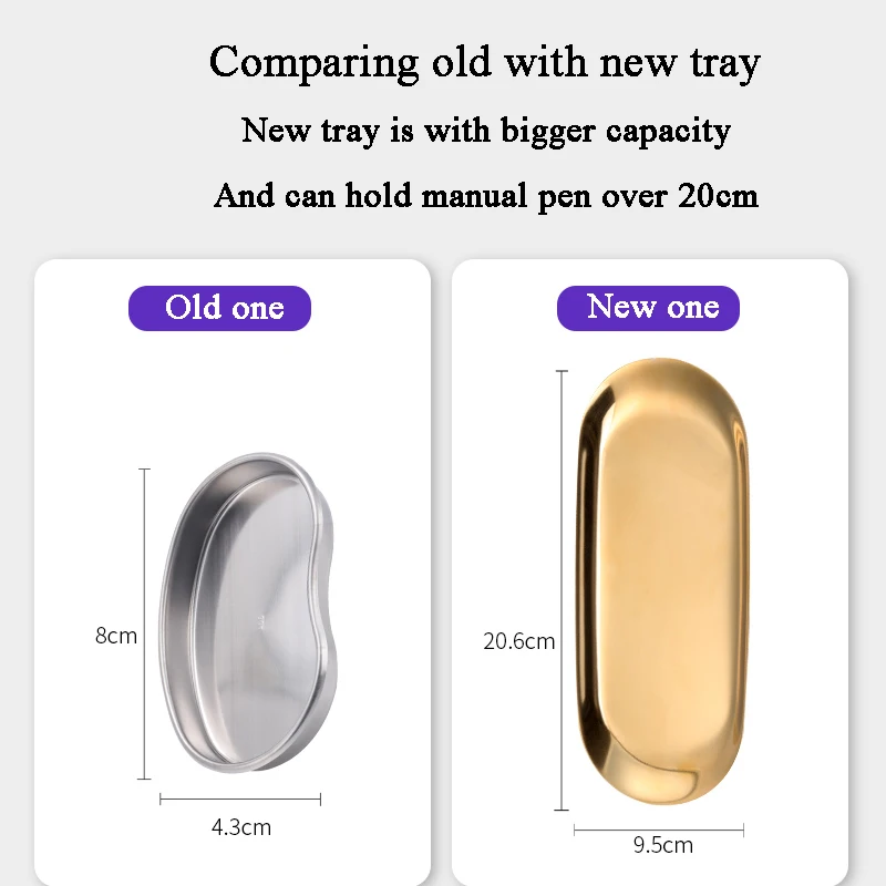 1pc Tattoo Supplies Professional Stainless Steel Disinfection Tray Plate for Eyebrow Permanent Makeup Accessories | Красота и