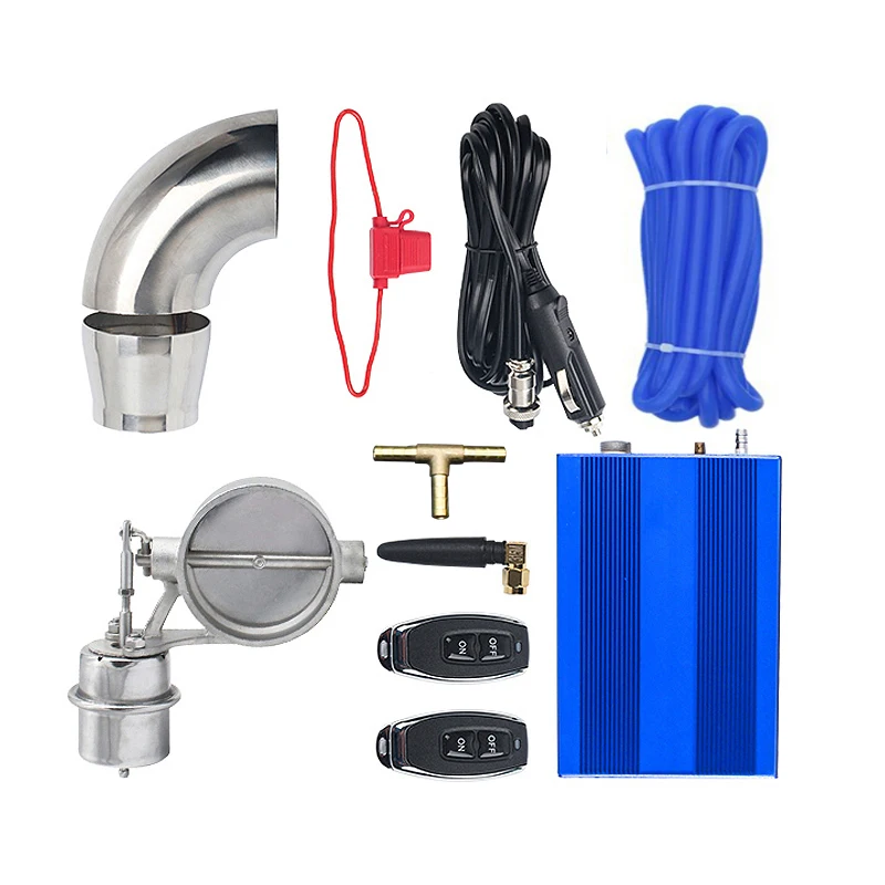 

Car Exhaust Air Valve System With Remote Controller Vacuum Pump Cutout Stainless Steel
