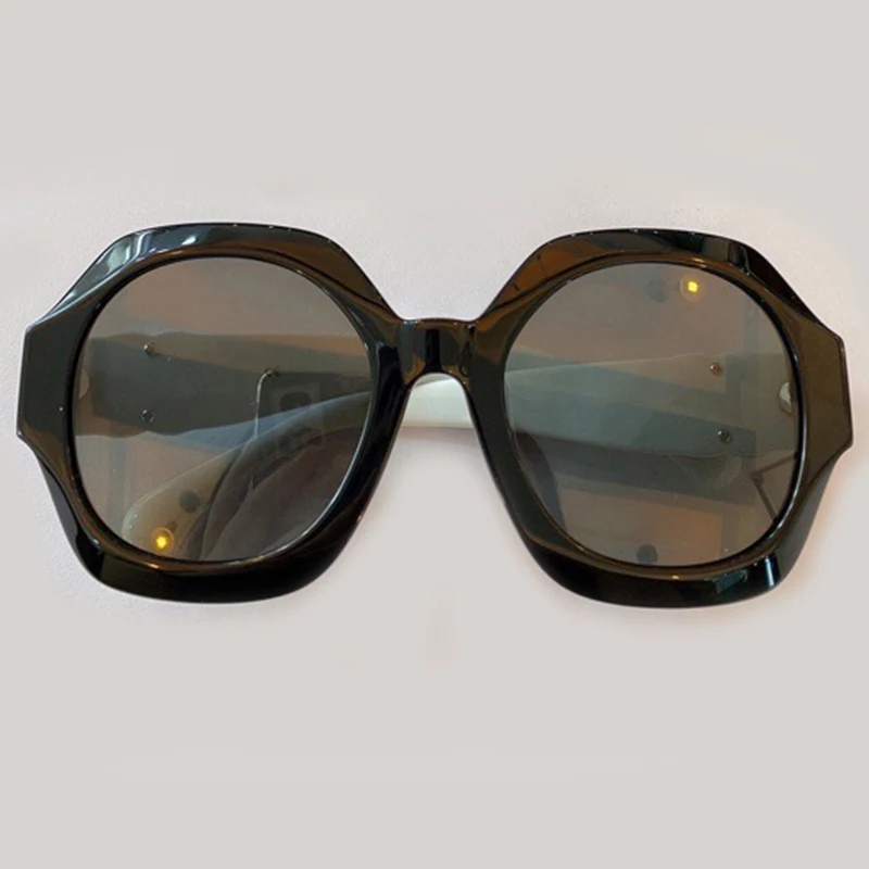 

Новые солнцезащитные очки с большими круглыми линзами, женские брендовые дизайнерские зеркальные Квадратные Солнцезащитные очки, солнцез...