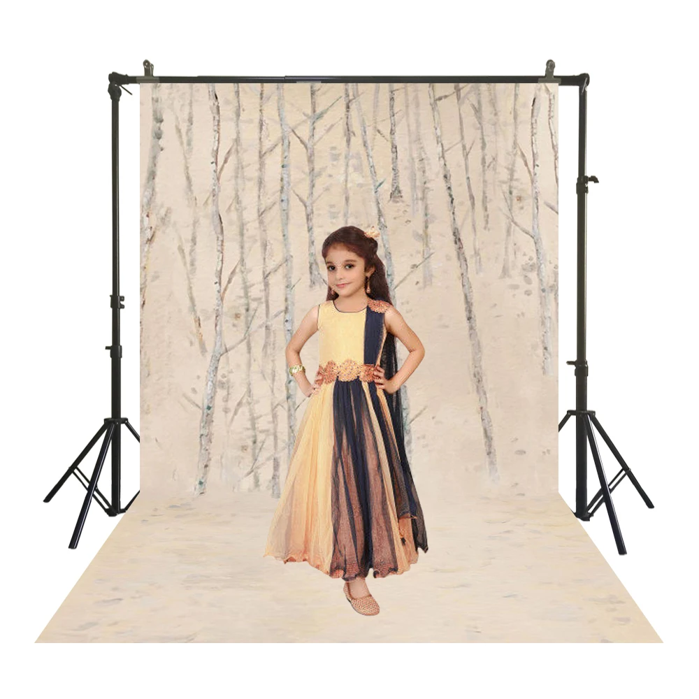 

Traditional Studio Backdrop Painting Trunk Beige Photography Polyester Cloth Back Drops Baby Kids Portrait Booth Backgrounds
