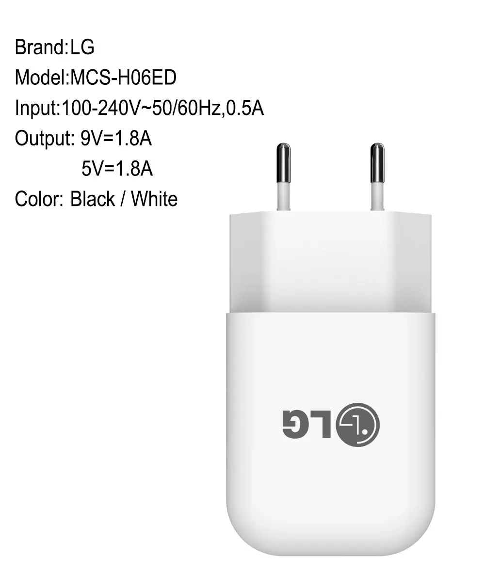 LG LG G5 ЕС Plug быстрое зарядное устройство для путешествий с USB кабель usb-c/HDMI для MacBook Pro LG V30 V20 G6 F800 F700 H860N H990N