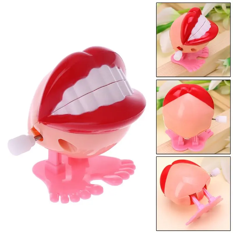 

2022 New Clockwork Jumping Denture Educational Mechanical Toys Dentist Desktop Decoration