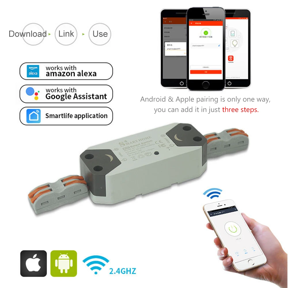 DIY WiFi умный светильник выключатель универсальный выключатель таймера приложение Smart Life Беспроводной дистанционного Управление работать с ... от AliExpress RU&CIS NEW