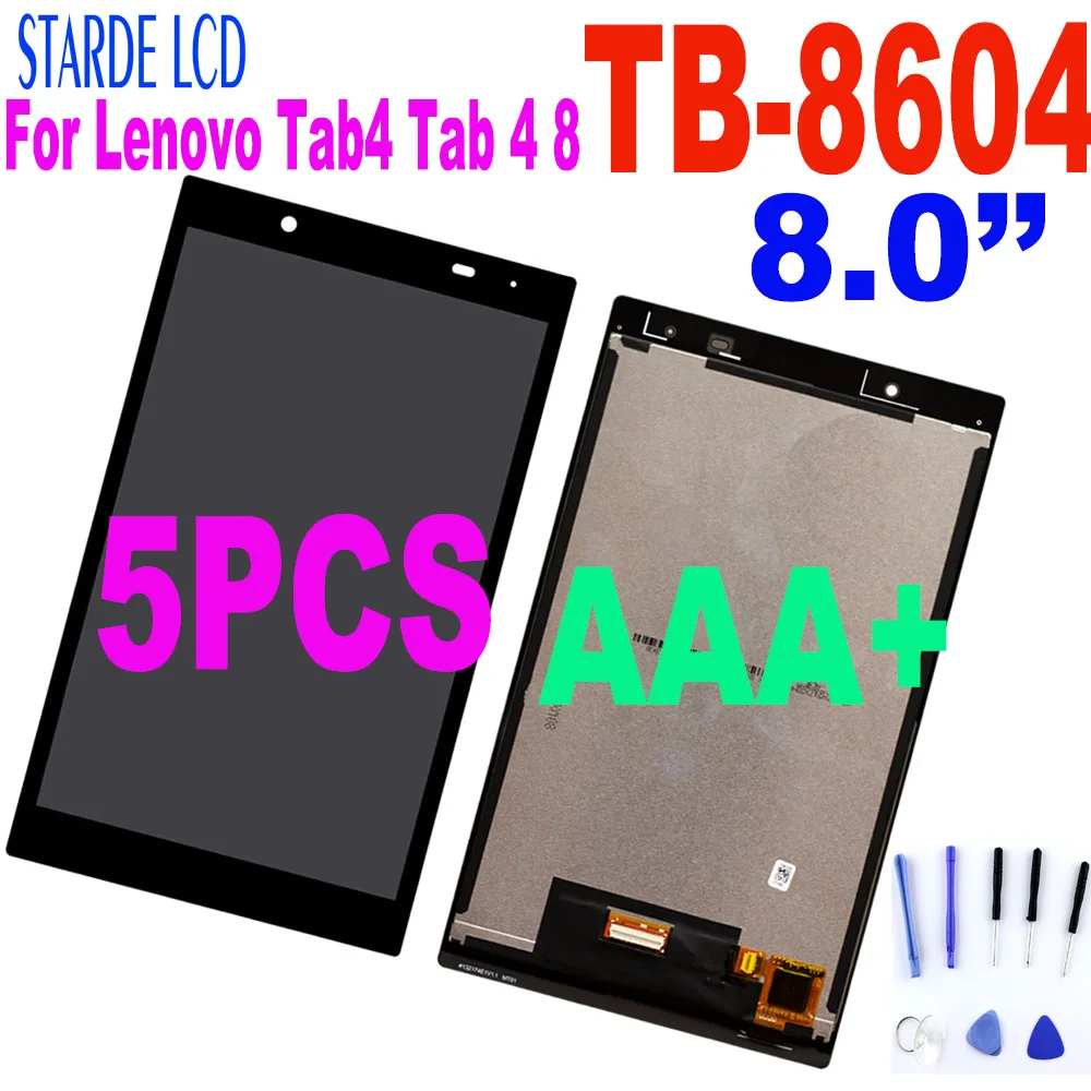 5 шт 8 0 &quotЖК экран для Lenovo Tab4 Tab 4 ТБ 8604 8604F TB 8604N цифровой преобразователь