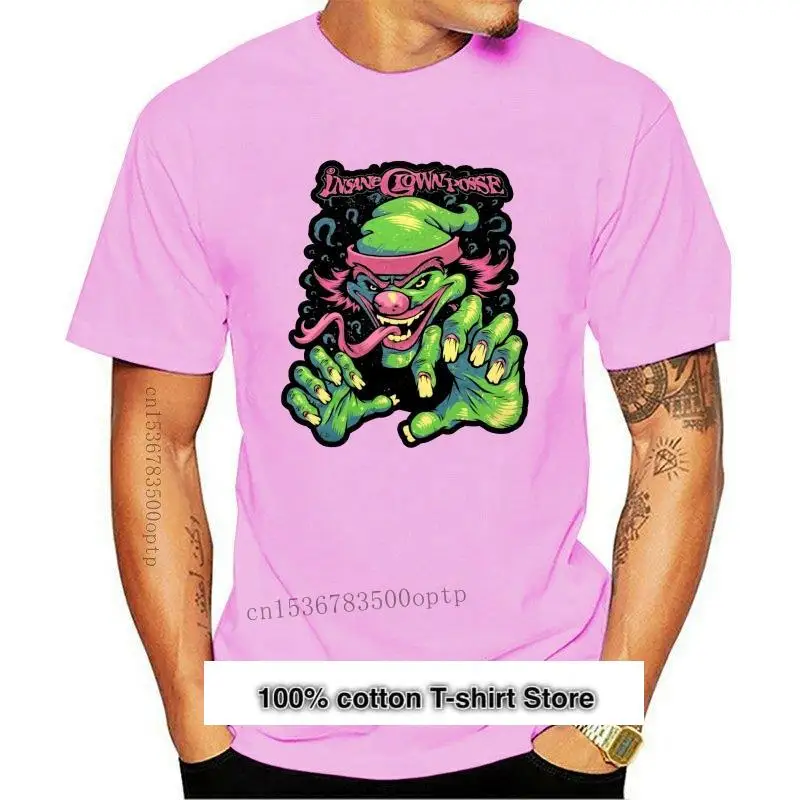 

Camiseta de payaso Insane Posse, camisa negra de juggallo, talla grande, con licencia oficial, Icp, nueva de 2021