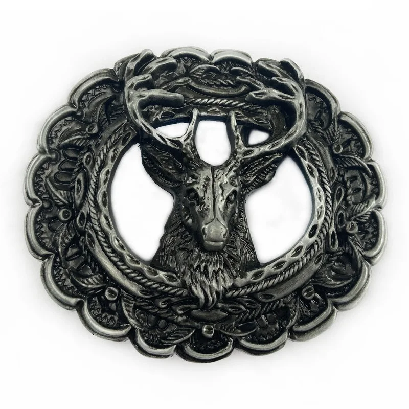 Металлическая пряжка для ремня с 3d изображением животного леса оленя аксессуары