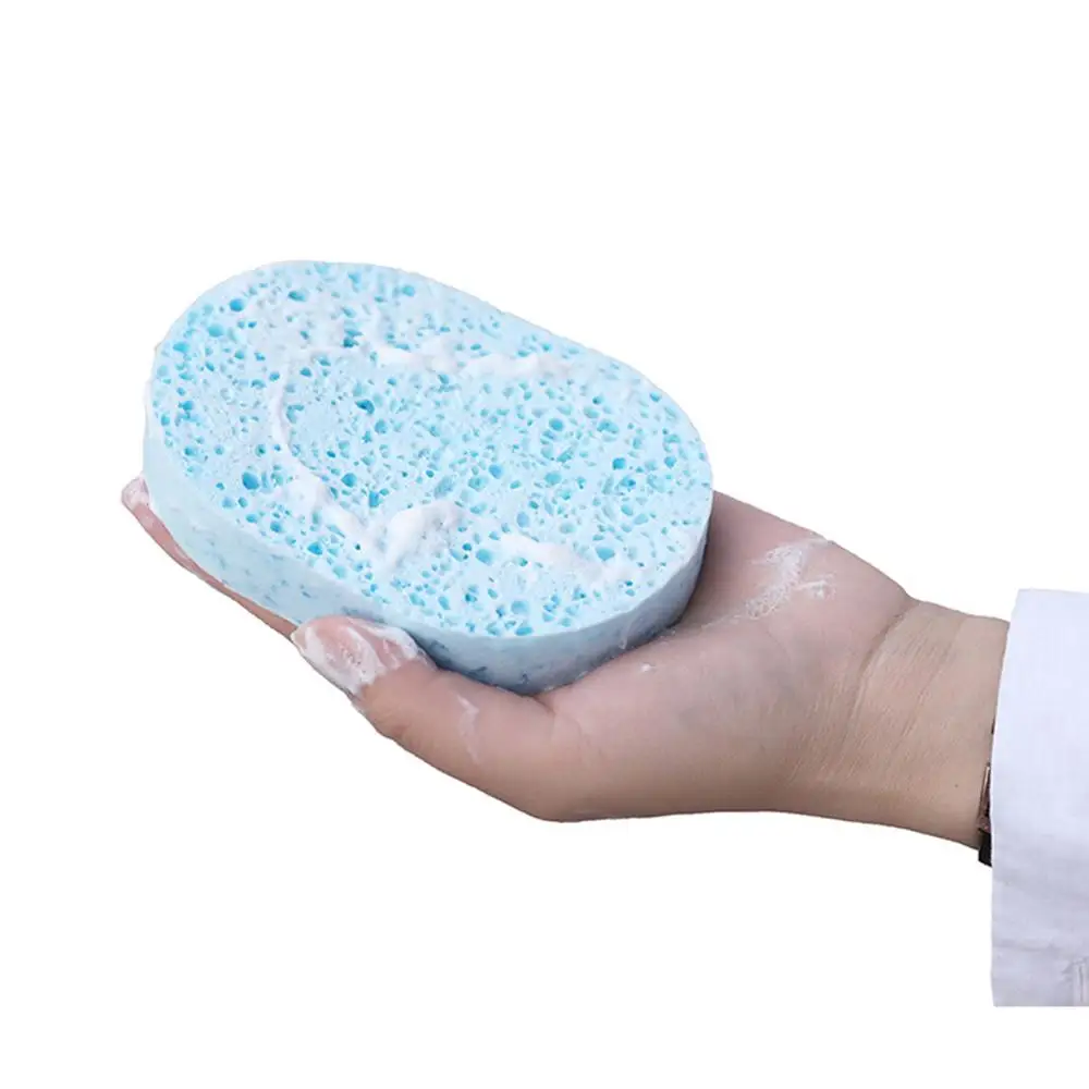 Гладкая губка для очистки лица целлюлоза компресс косметическая мытья Губка