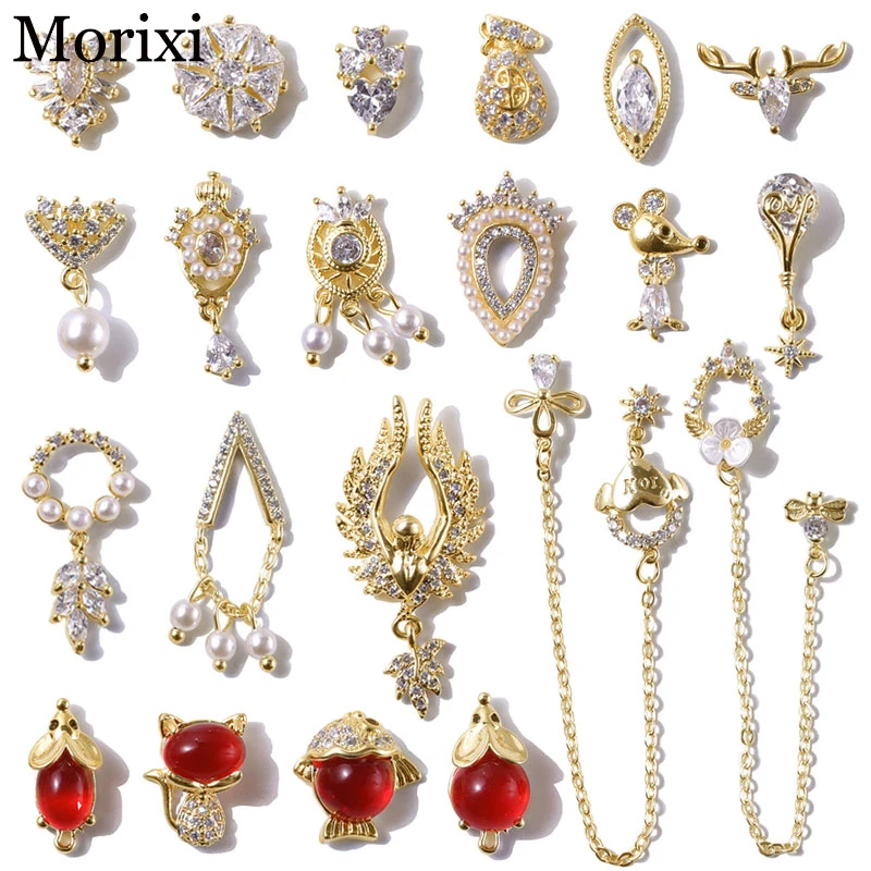 1 шт. позолоченные бусины для ногтей с кристаллами|Стразы и украшения| |