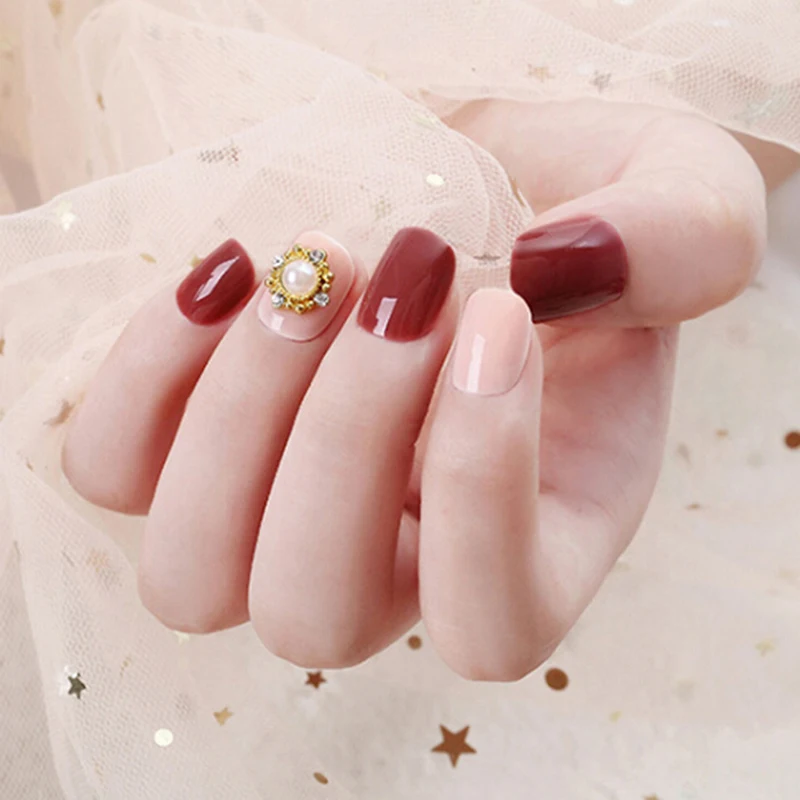 Накладные ногти с градиентом 24 шт./компл.|Накладные ногти| |