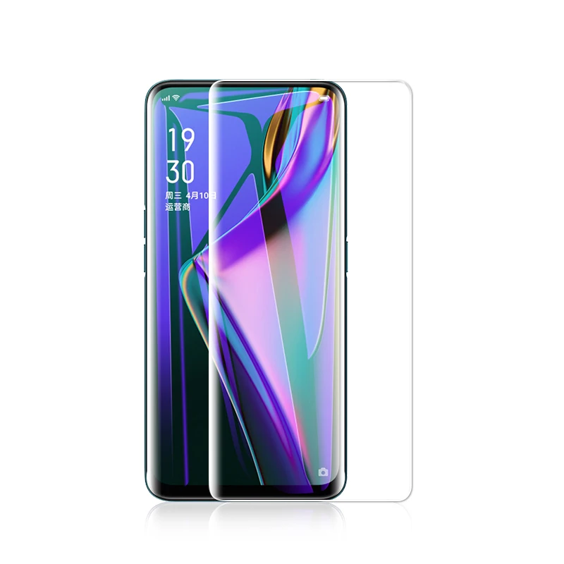 Закаленное стекло Lamorniea для Oppo realme X2 X 5 Pro Q XT 5s 6 A5S AX5S Reno 2 Z УФ-клей жидкий | Мобильные