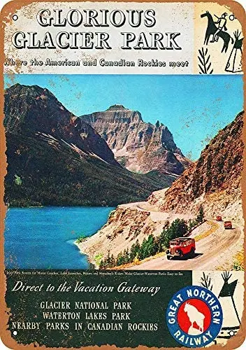 

Настенный знак «Северный-ледник», креативный персонализированный металлический налет, искусство, винтажное украшение, подвесные листы