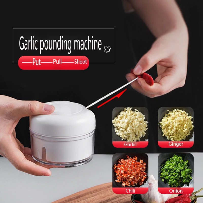 

Cute Mini Garlic Crusher Press Gadgets for Kitchen Accessories Garlic Pounding Machine Ginger Chili Onion Crusher Press