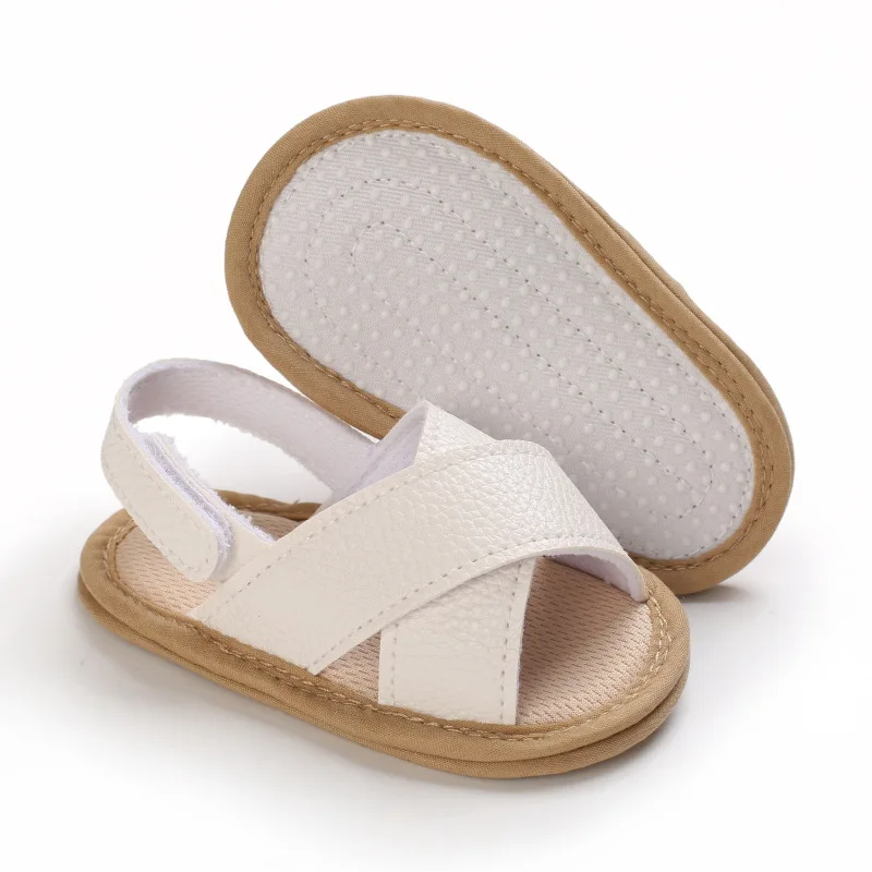 

Breathable Summer Baby Girls Sandals, Toddlers Simple Style Solid Color Soft Sole Shoes Outdoor Indoor Prewalker 0-18M