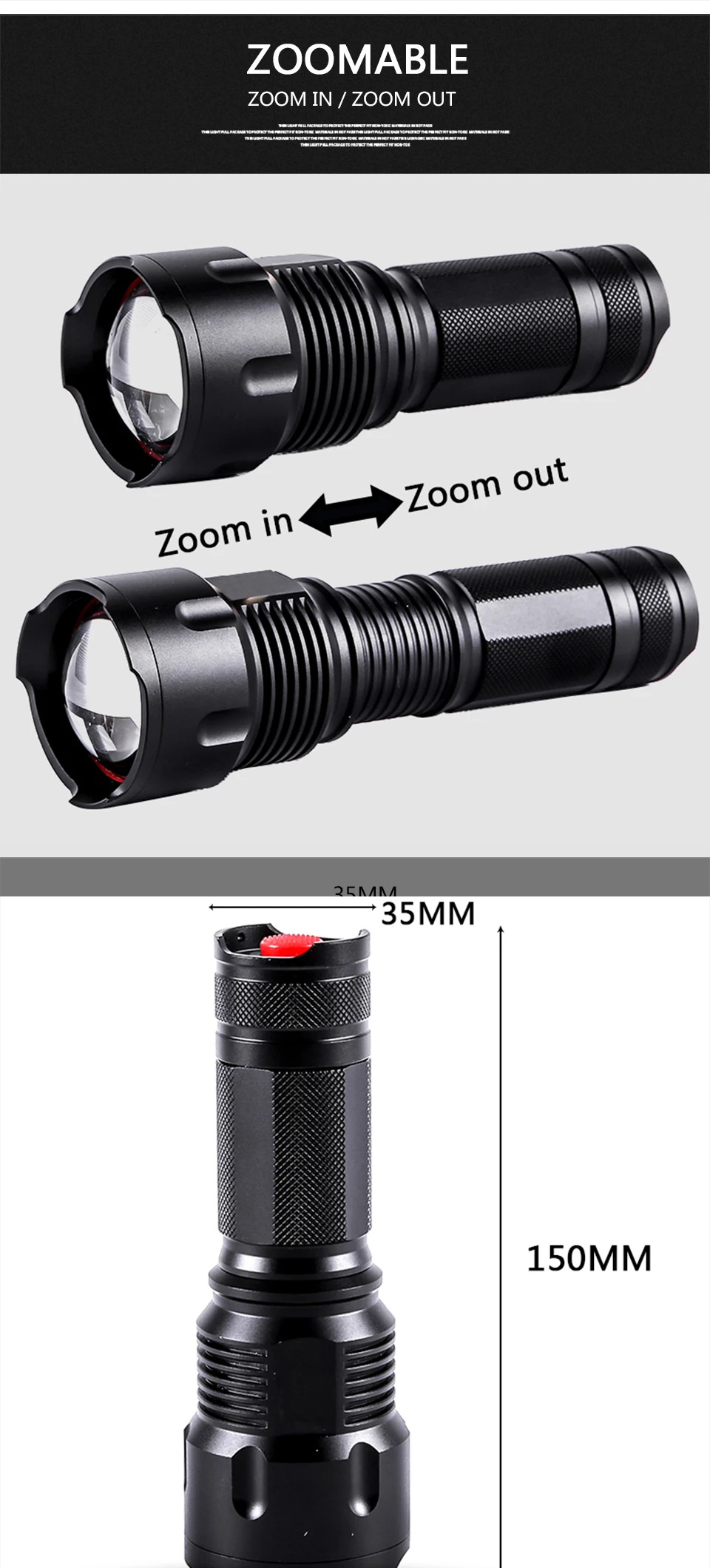 Cree XHP70 XHP50 XM-L2 U3 XM-L T6 светодиодный вспышка светильник Водонепроницаемый фонарь с приближением, Мощность 26650 18650 14500 АА перезаряжаемая батарея светильник