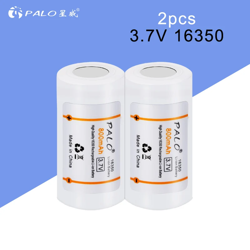 Литий ионный аккумулятор PALO 16340/16350 3 7 в литий ионные аккумуляторные батареи