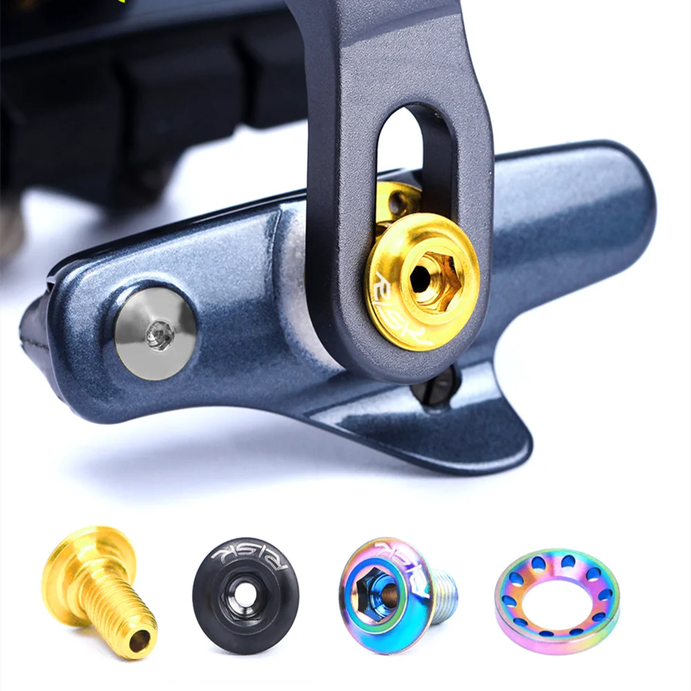 Набор винтов для калиперных тормозов RISK Road Bike Caliper C Brake Screws Sets Titanium для передних и задних болтов R8000 UT/DA, 16 штук/набор, аксессуары.
