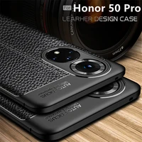 for honor 50 pro case for huawei honor 50 pro cover shockproof phone bumper back soft tpu leather cover for honor 50 pro fundas